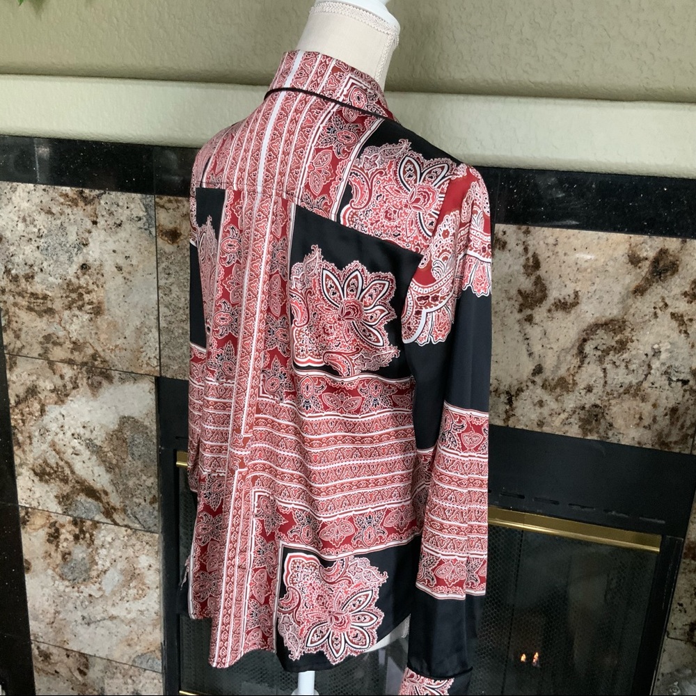 INC International Concepts Button up Blouse - Picture 7 of 9